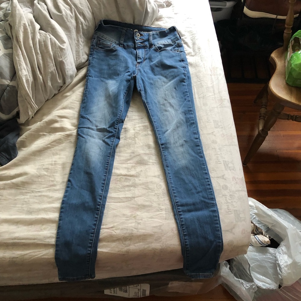 Jeans-high rise skinny ankle